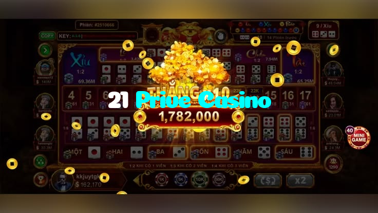 21 Prive Casino casino presented on mobile device in Pakistan with slots and live games